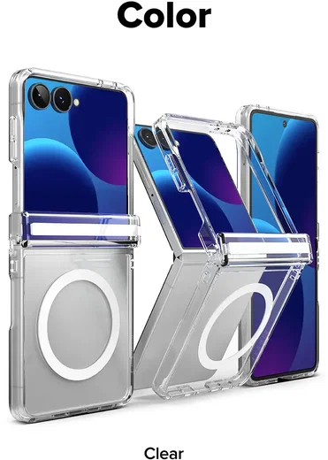 Ringke Fusion Flap Magnetic Samsung Galaxy Z Flip 8 Hoesje MagSafe Transparant afbeelding 16