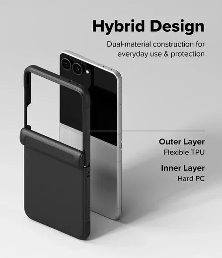 Ringke Onyx Flap Magnetic Samsung galaxy Z Flip 8 Hoesje MagSafe Zwart afbeelding 11