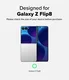 Ringke Onyx Flap Magnetic Samsung galaxy Z Flip 8 Hoesje MagSafe Zwart afbeelding 4