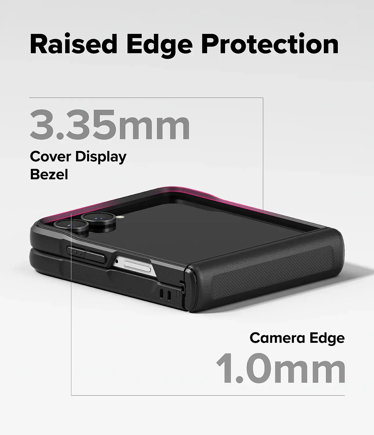 Ringke Onyx Flap Magnetic Samsung galaxy Z Flip 8 Hoesje MagSafe Zwart afbeelding 9