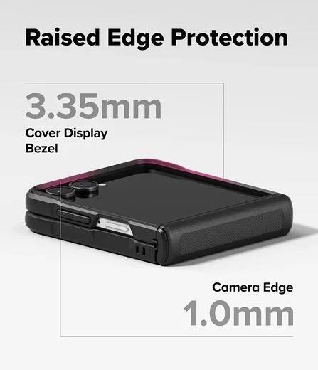 Ringke Onyx Flap Magnetic Samsung galaxy Z Flip 8 Hoesje MagSafe Zwart afbeelding 9