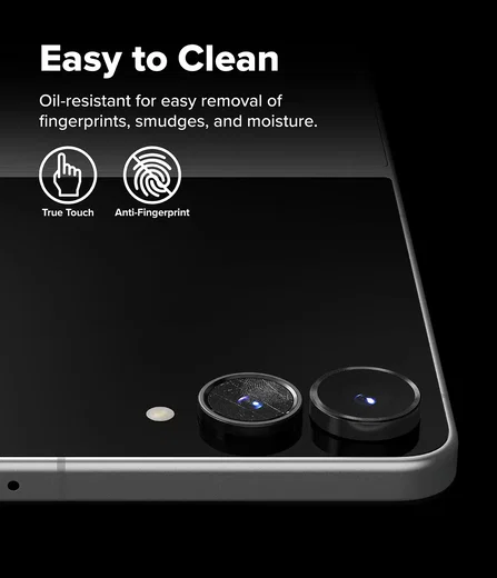Ringke Frame Glass Samsung Galaxy Z Flip 8 Camera Protector Zwart 2-Pack afbeelding 10