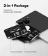 Ringke Frame Glass Samsung Galaxy Z Flip 8 Camera Protector Zwart 2-Pack afbeelding 4