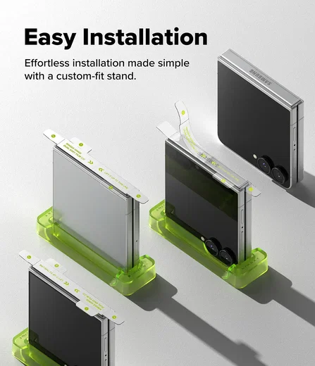 Ringke Hinge Dual Easy Film Samsung Galaxy Z Flip 8 Scharnier Protector 2-Pack afbeelding 6