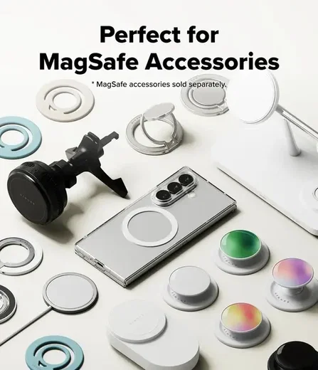 Ringke Slim Magnetic Samsung Z Fold 8 Ultra Hoesje MagSafe Back Cover Clear afbeelding 9
