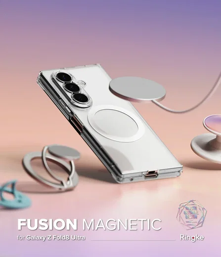 Ringke Fusion Magnetic Samsung Galaxy Z Fold 8 Ultra Hoesje MagSafe Transparant afbeelding 15