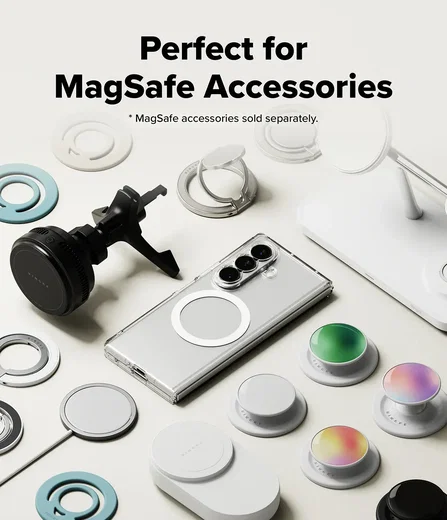 Ringke Fusion Magnetic Samsung Galaxy Z Fold 8 Ultra Hoesje MagSafe Transparant afbeelding 6