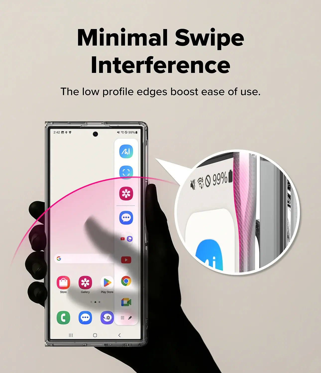 Ringke Fusion Magnetic Samsung Galaxy Z Fold 8 Ultra Hoesje MagSafe Transparant afbeelding 10