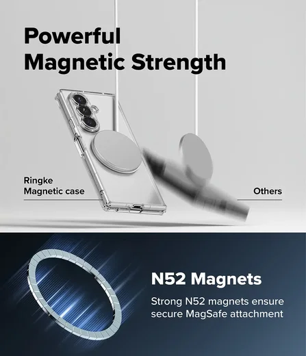 Ringke Fusion Magnetic Samsung Galaxy Z Fold 8 Ultra Hoesje MagSafe Transparant afbeelding 3