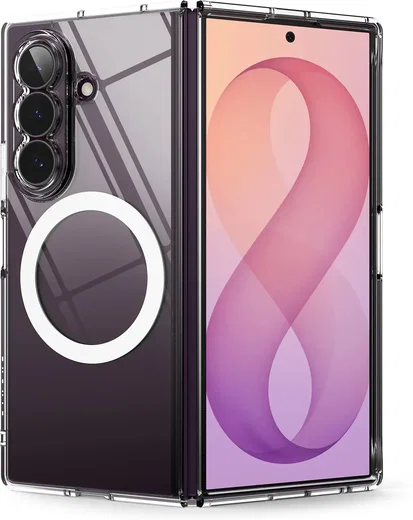 Ringke Fusion Magnetic Samsung Galaxy Z Fold 8 Ultra Hoesje MagSafe Transparant afbeelding 1
