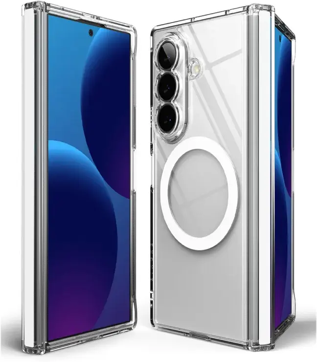 Ringke Fusion Flap Magnetic Samsung Galaxy Z Fold 8 Ultra Hoesje Transparant afbeelding 2