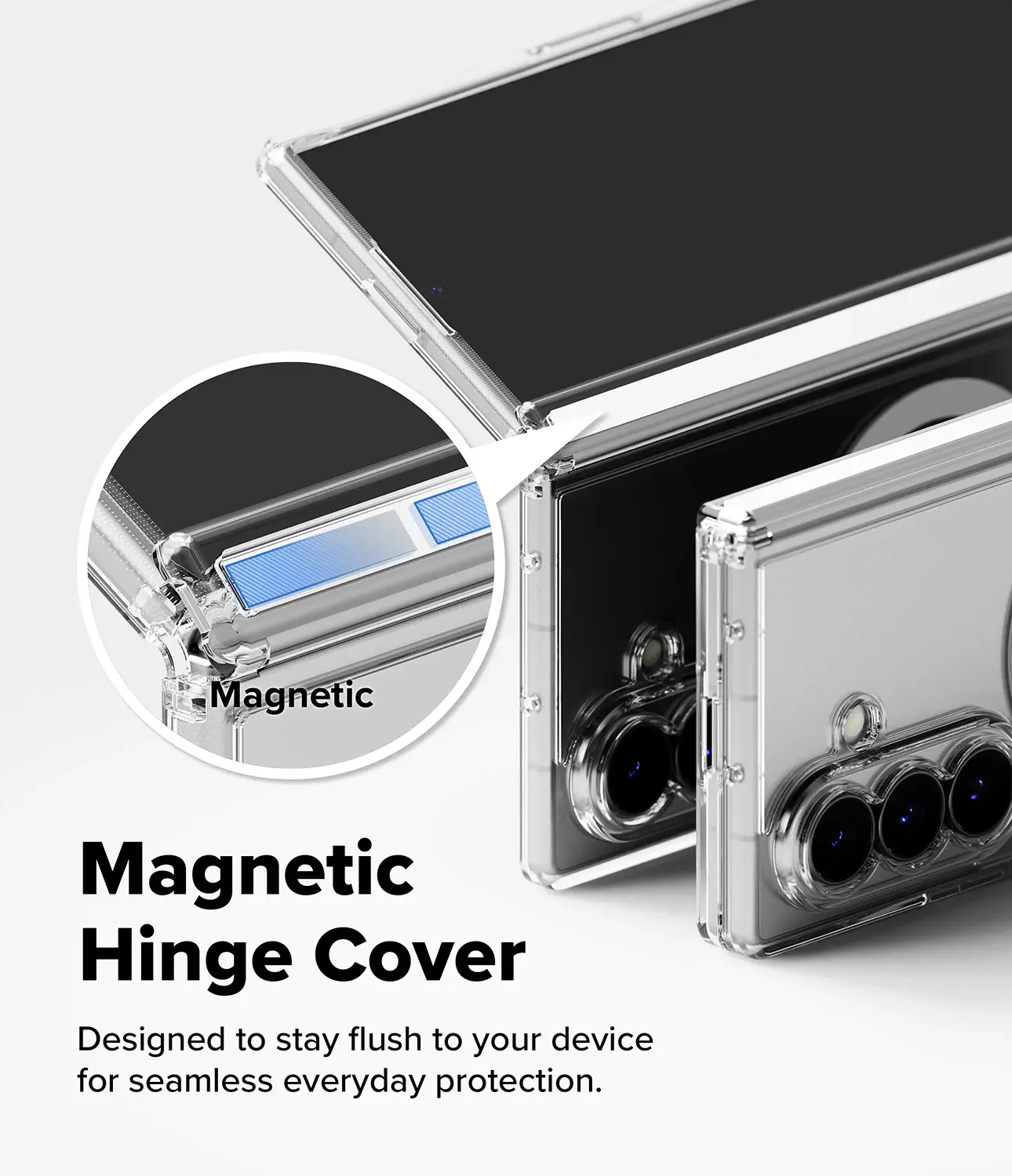 Ringke Fusion Flap Magnetic Samsung Galaxy Z Fold 8 Ultra Hoesje Transparant afbeelding 5