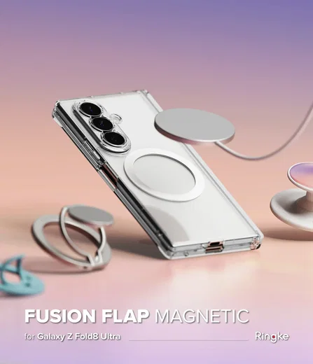 Ringke Fusion Flap Magnetic Samsung Galaxy Z Fold 8 Ultra Hoesje Transparant afbeelding 19