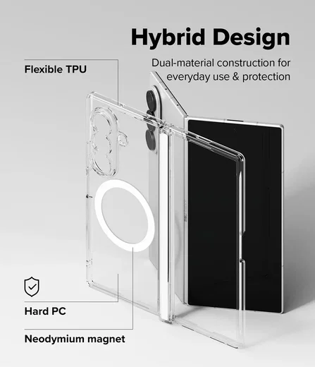 Ringke Fusion Flap Magnetic Samsung Galaxy Z Fold 8 Ultra Hoesje Transparant afbeelding 13
