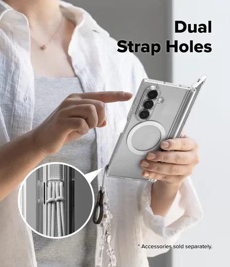 Ringke Fusion Flap Magnetic Samsung Galaxy Z Fold 8 Ultra Hoesje Transparant afbeelding 15