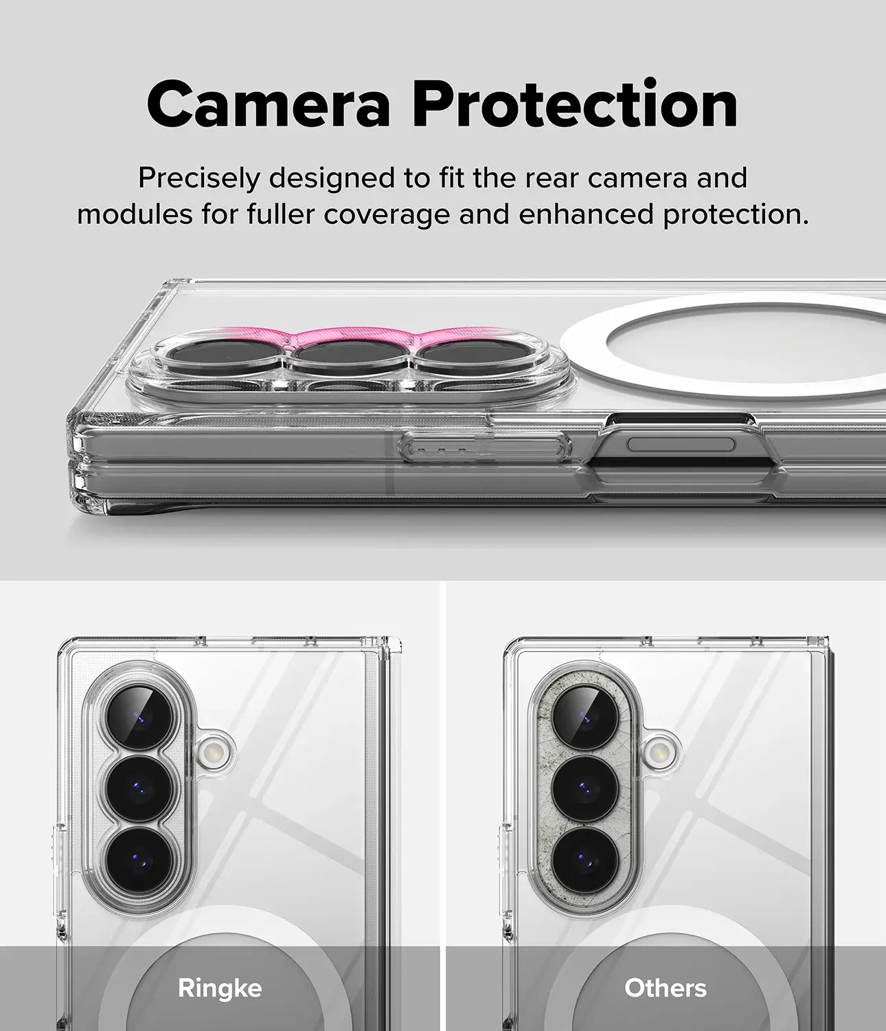 Ringke Fusion Flap Magnetic Samsung Galaxy Z Fold 8 Ultra Hoesje Transparant afbeelding 12