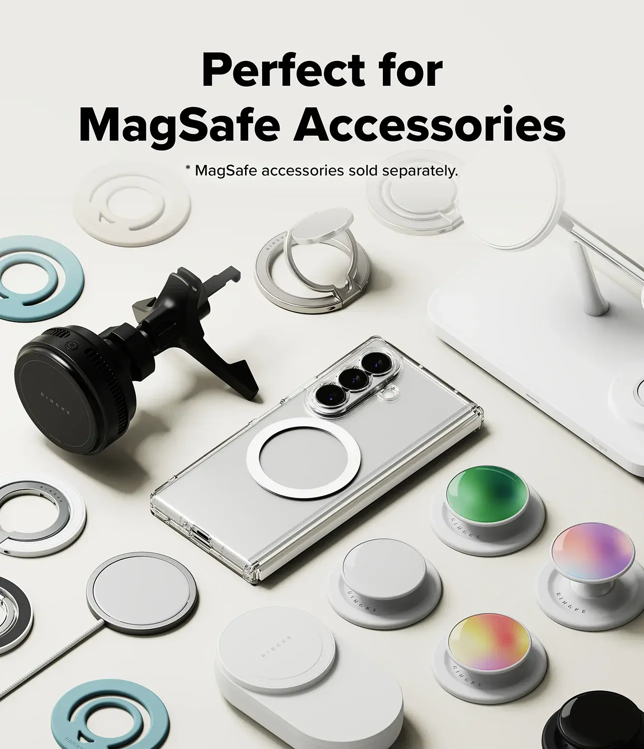 Ringke Fusion Flap Magnetic Samsung Galaxy Z Fold 8 Ultra Hoesje Transparant afbeelding 7