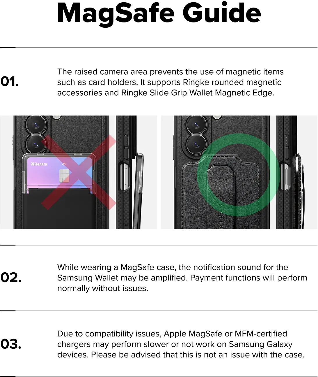 Ringke Onyx Flap Magnetic Samsung Galaxy Z Fold 8 Ultra Hoesje MagSafe Zwart afbeelding 19