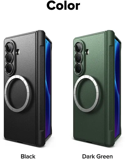 Ringke Onyx Flap Magnetic Samsung Galaxy Z Fold 8 Ultra Hoesje MagSafe Zwart afbeelding 18