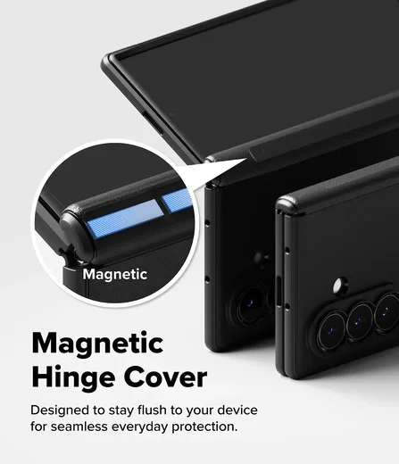 Ringke Onyx Flap Magnetic Samsung Galaxy Z Fold 8 Ultra Hoesje MagSafe Zwart afbeelding 7
