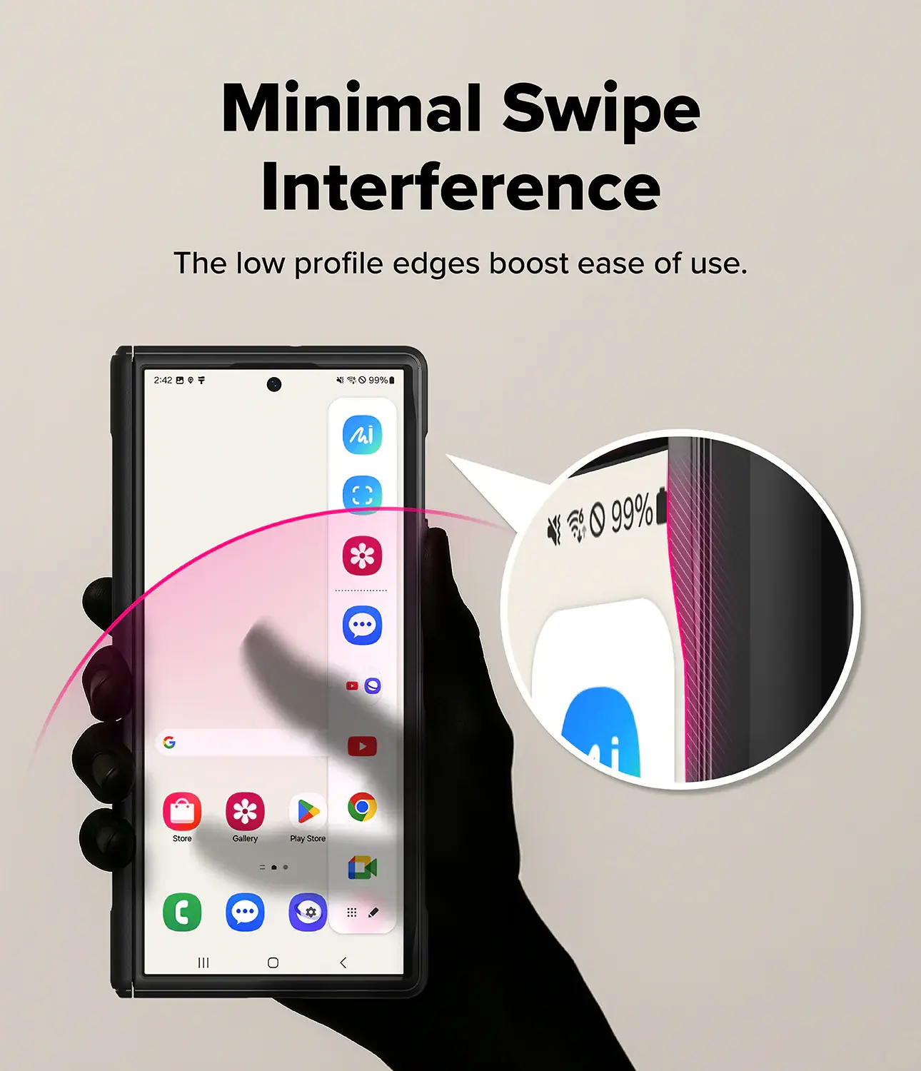 Ringke Onyx Flap Magnetic Samsung Galaxy Z Fold 8 Ultra Hoesje MagSafe Zwart afbeelding 15