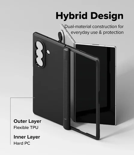 Ringke Onyx Flap Magnetic Samsung Galaxy Z Fold 8 Ultra Hoesje MagSafe Zwart afbeelding 12