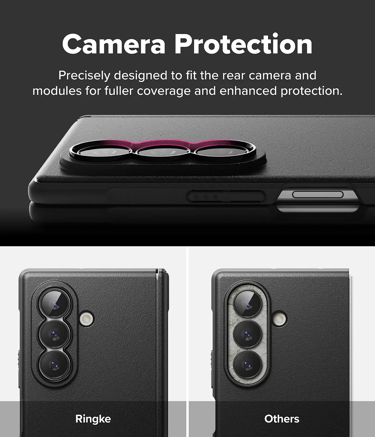 Ringke Onyx Flap Magnetic Samsung Galaxy Z Fold 8 Ultra Hoesje MagSafe Zwart afbeelding 11