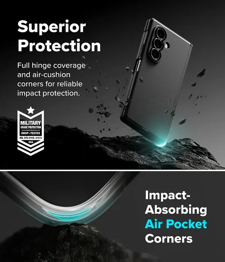 Ringke Onyx Flap Magnetic Samsung Galaxy Z Fold 8 Ultra Hoesje MagSafe Zwart afbeelding 10