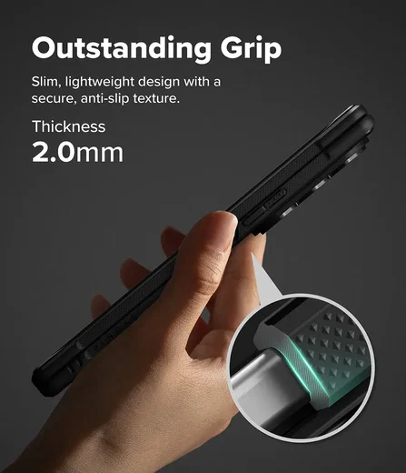Ringke Onyx Flap Magnetic Samsung Galaxy Z Fold 8 Ultra Hoesje MagSafe Zwart afbeelding 5