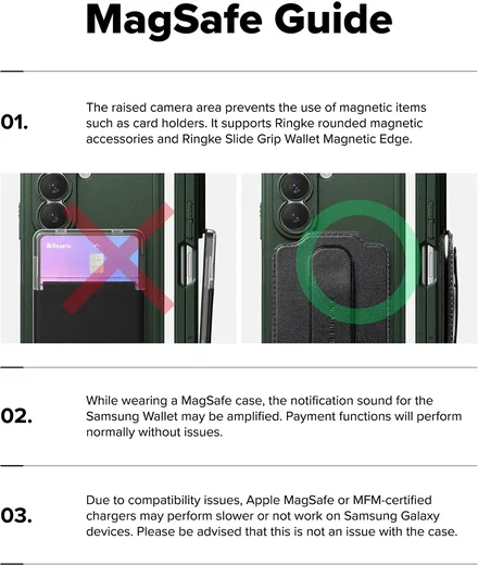Ringke Onyx Magnetic Samsung Galaxy Z Fold 8 Ultra Hoesje MagSafe Donker Groen afbeelding 19