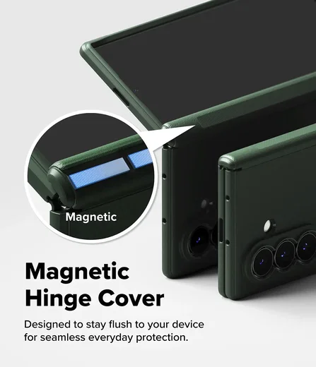 Ringke Onyx Magnetic Samsung Galaxy Z Fold 8 Ultra Hoesje MagSafe Donker Groen afbeelding 7