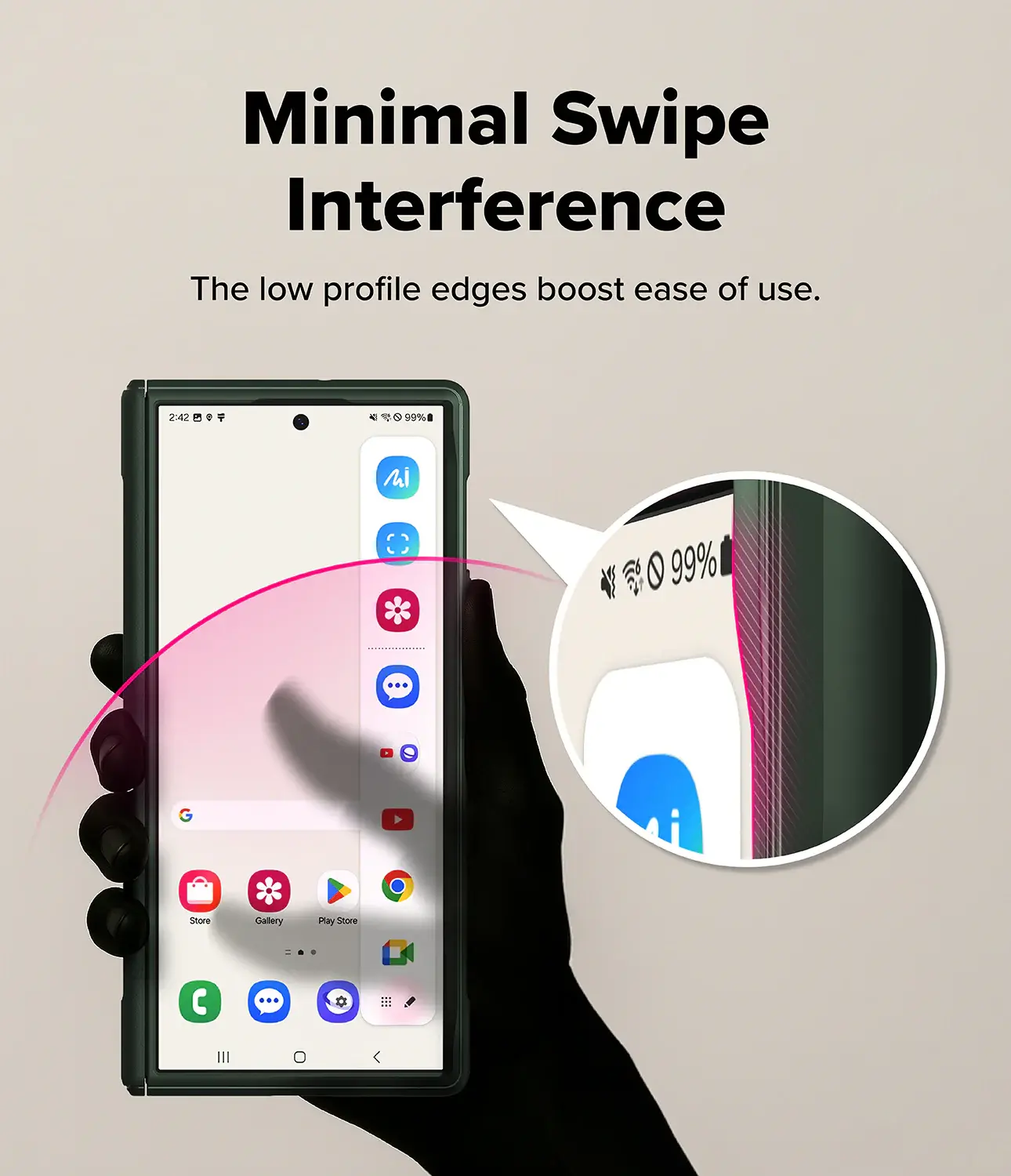 Ringke Onyx Magnetic Samsung Galaxy Z Fold 8 Ultra Hoesje MagSafe Donker Groen afbeelding 15