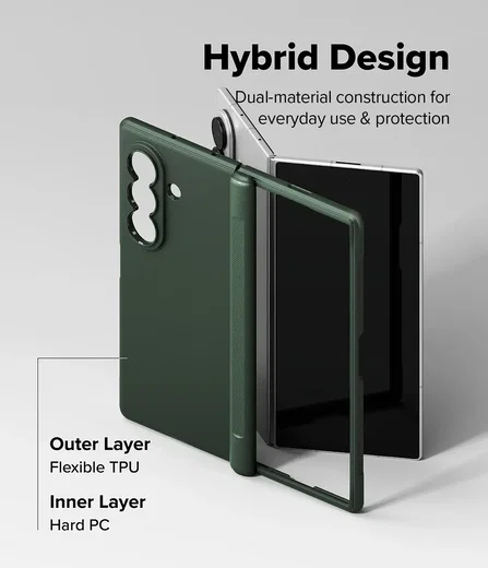 Ringke Onyx Magnetic Samsung Galaxy Z Fold 8 Ultra Hoesje MagSafe Donker Groen afbeelding 12