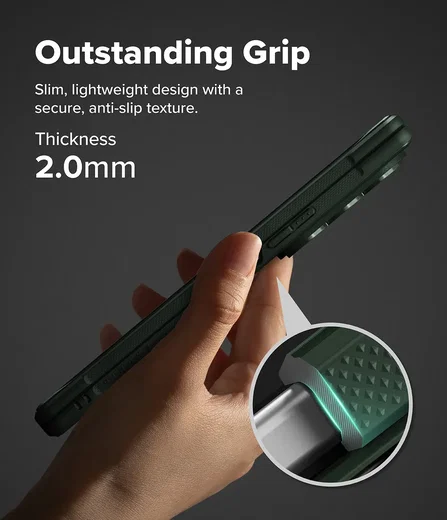 Ringke Onyx Magnetic Samsung Galaxy Z Fold 8 Ultra Hoesje MagSafe Donker Groen afbeelding 5