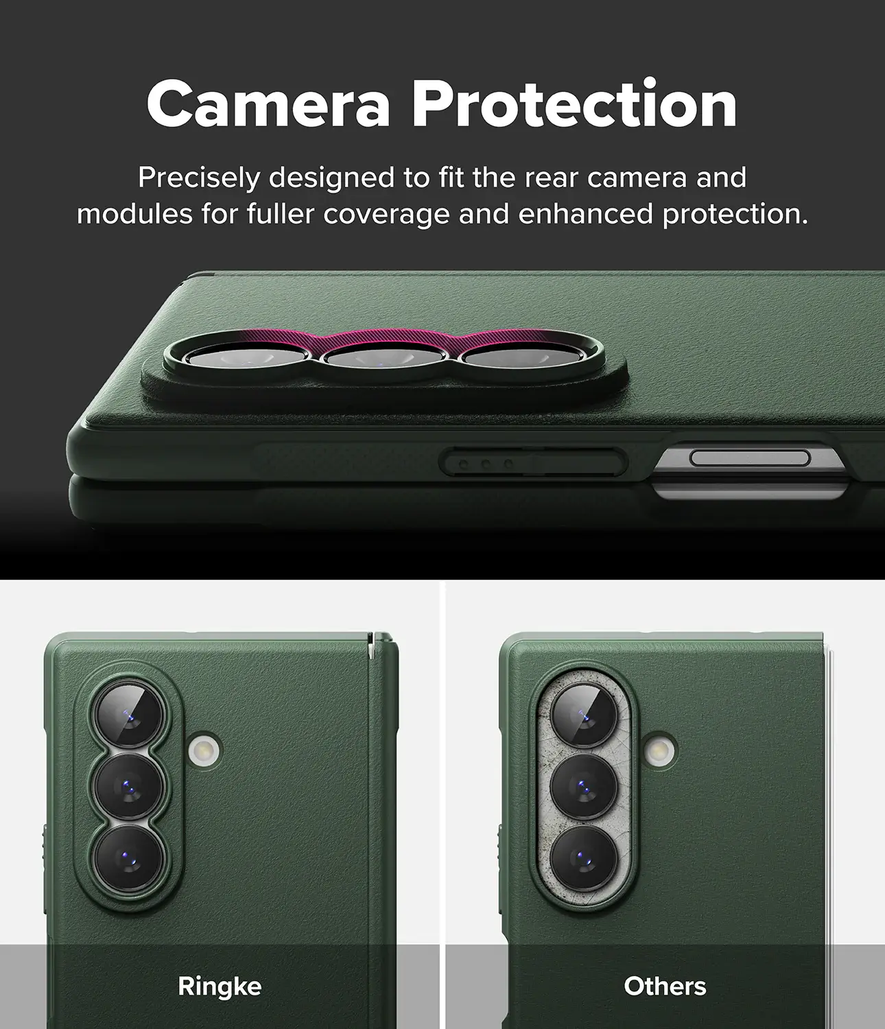 Ringke Onyx Magnetic Samsung Galaxy Z Fold 8 Ultra Hoesje MagSafe Donker Groen afbeelding 11