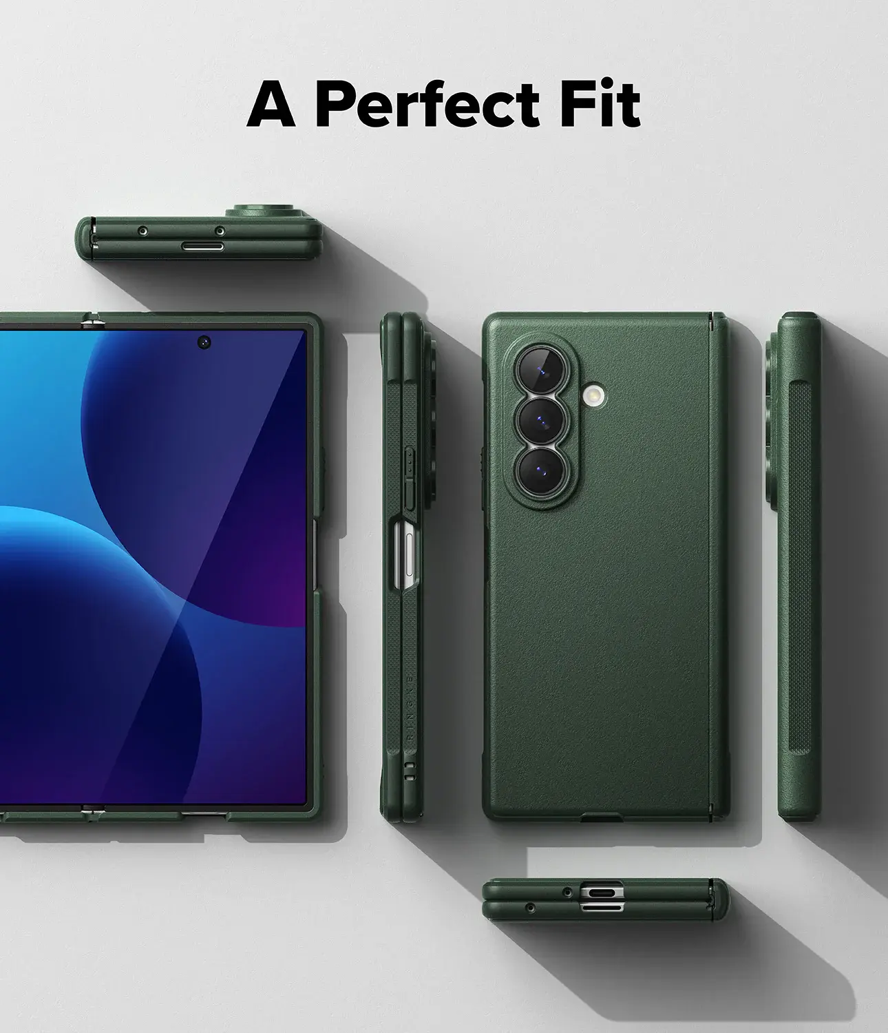 Ringke Onyx Magnetic Samsung Galaxy Z Fold 8 Ultra Hoesje MagSafe Donker Groen afbeelding 13