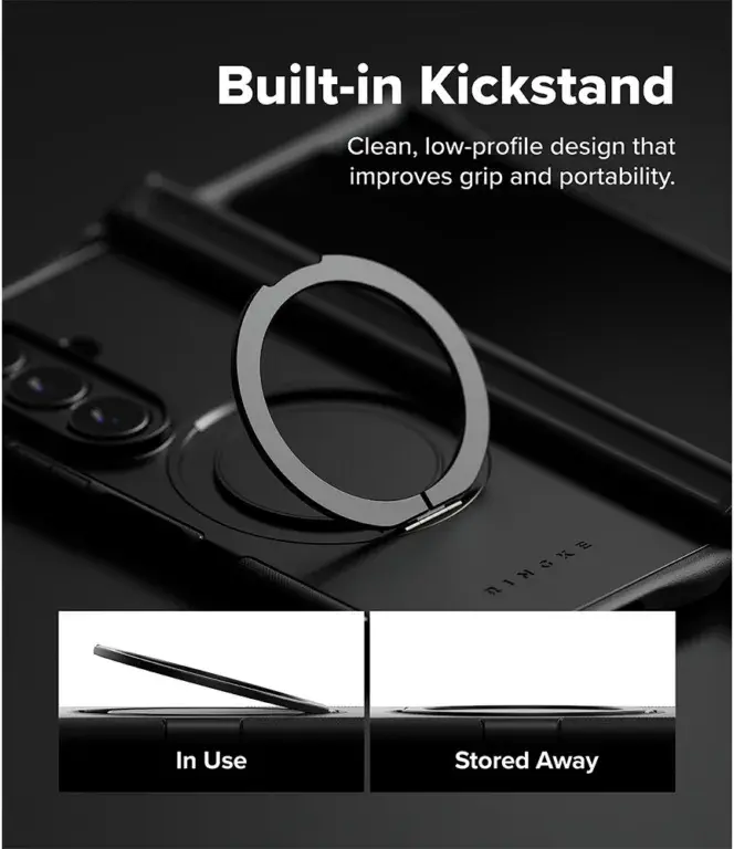 Ringke Alles Samsung Galaxy Z Fold 8 Ultra Hoesje 360° MagSafe Standaard Zwart afbeelding 6