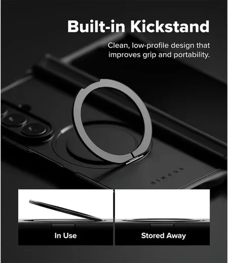 Ringke Alles Samsung Galaxy Z Fold 8 Ultra Hoesje 360° MagSafe Standaard Zwart afbeelding 6