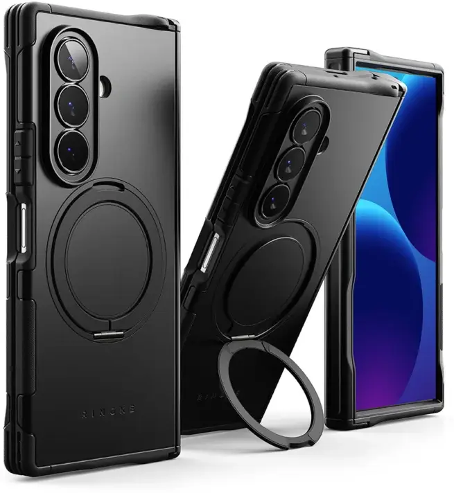 Ringke Alles Samsung Galaxy Z Fold 8 Ultra Hoesje 360° MagSafe Standaard Zwart afbeelding 8
