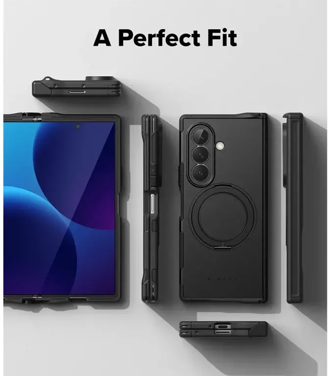 Ringke Alles Samsung Galaxy Z Fold 8 Ultra Hoesje 360° MagSafe Standaard Zwart afbeelding 16