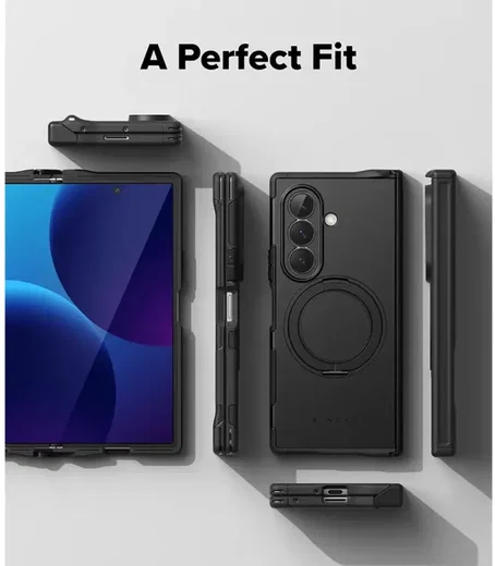 Ringke Alles Samsung Galaxy Z Fold 8 Ultra Hoesje 360° MagSafe Standaard Zwart afbeelding 16