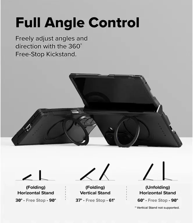 Ringke Alles Samsung Galaxy Z Fold 8 Ultra Hoesje 360° MagSafe Standaard Zwart afbeelding 10