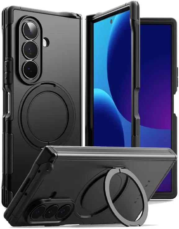 Ringke Alles Samsung Galaxy Z Fold 8 Ultra Hoesje 360° MagSafe Standaard Zwart afbeelding 1