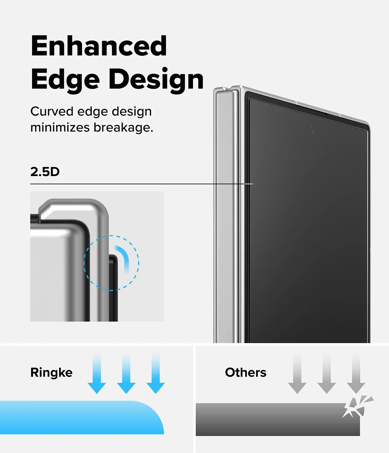 Ringke Easy Slide Samsung Galaxy Z Fold 8 Ultra Screen Protector met Jig 2-Pack afbeelding 9