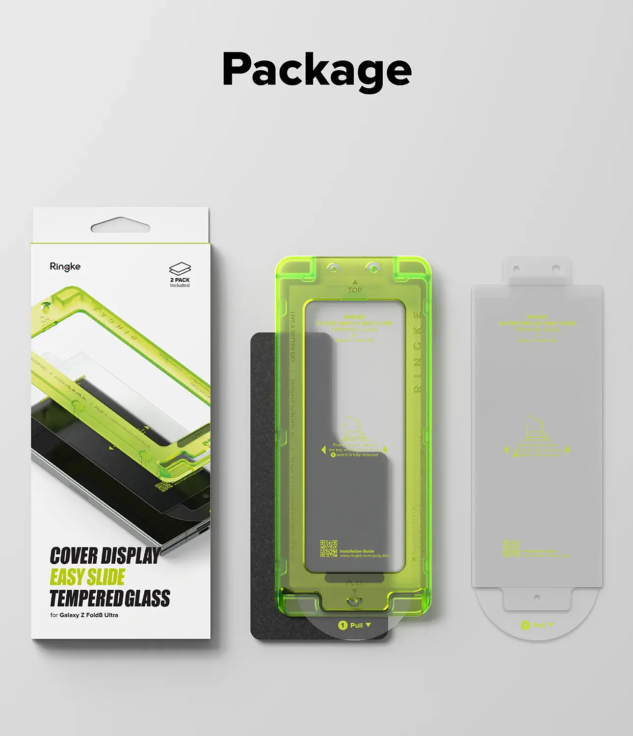 Ringke Easy Slide Samsung Galaxy Z Fold 8 Ultra Screen Protector met Jig 2-Pack afbeelding 16