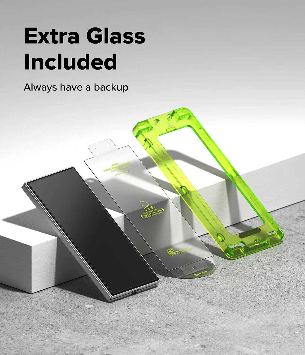 Ringke Easy Slide Samsung Galaxy Z Fold 8 Ultra Screen Protector met Jig 2-Pack afbeelding 11