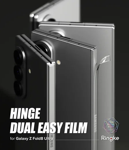Ringke Hinge Easy Film Samsung Galaxy Z Fold 8 Ultra Scharnier Protector 2-Pack afbeelding 2