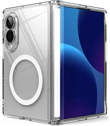 Ringke Fusion Flap Magnetic Samsung Galaxy Z Fold 8 Hoesje MagSafe Transparant afbeelding