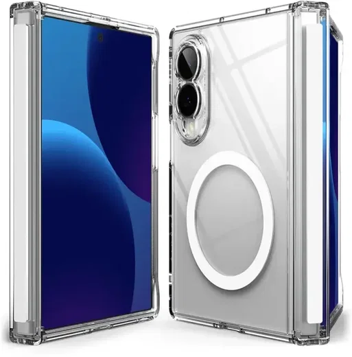 Ringke Fusion Flap Magnetic Samsung Galaxy Z Fold 8 Hoesje MagSafe Transparant afbeelding 2