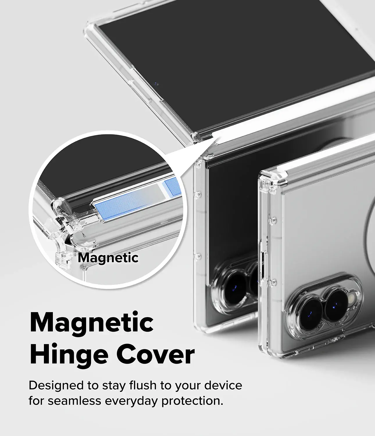 Ringke Fusion Flap Magnetic Samsung Galaxy Z Fold 8 Hoesje MagSafe Transparant afbeelding 5